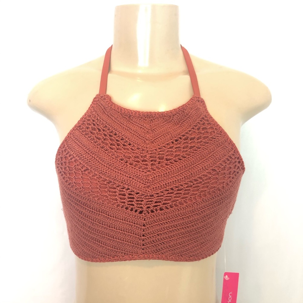 Crochet Halter Bikini Top